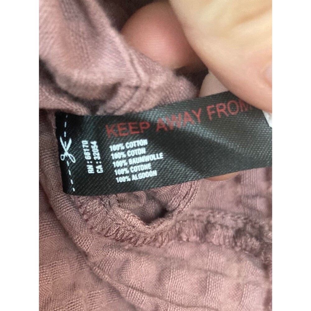 FREE PEOPLE Free-est Drew Pucker Check Skirt Mauve Small Boho Summer - Picture 5 of 7